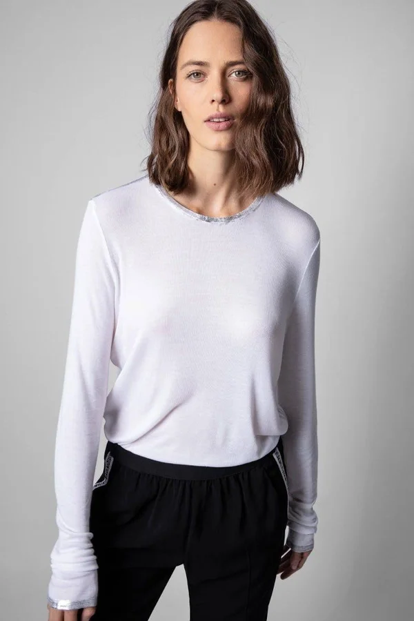 Zadig & Voltaire - Willy Foil T-Shirt - Blanc