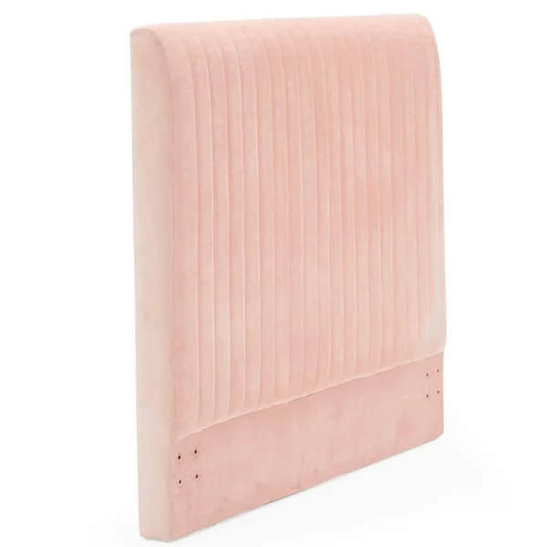 Modrn Glam Marni Channel Tufted Headboard Rose Tan, Size: King