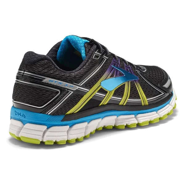 Brooks Women's Adrenaline GTS 17 Running Shoes Black, Hawaiian Ocean, Lime Punch 6.5, B