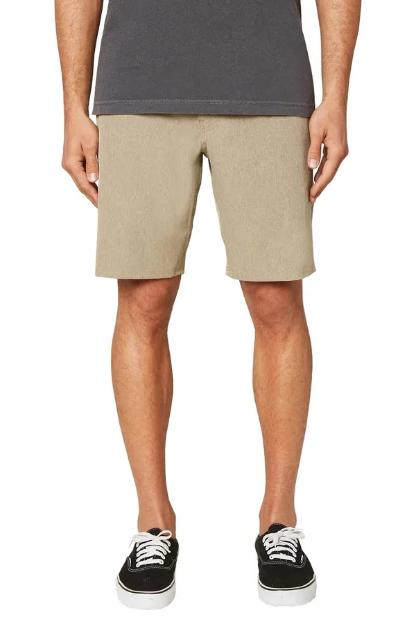 O&Neill Men's Reserve Heather 19x22 Hybrid Shorts Khaki 33