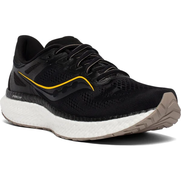 Saucony Men's Hurricane 23 Black, Vizigold, 9.5, 2E