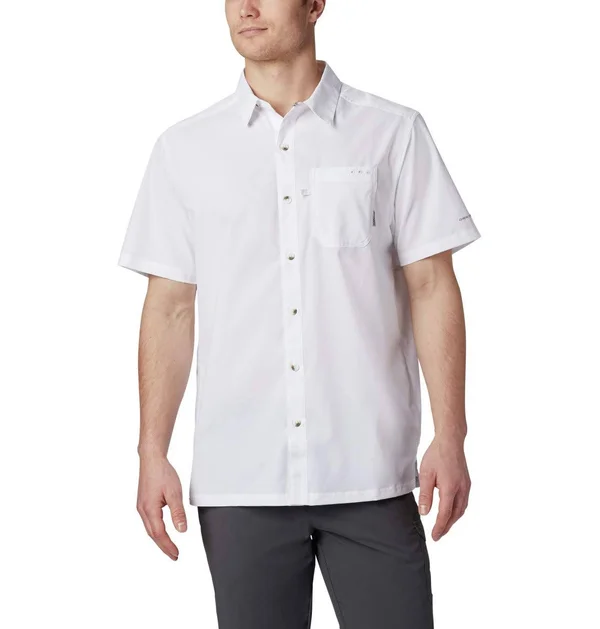Columbia Men's PFG Slack Tide Camp Fishing Shirt - L - White