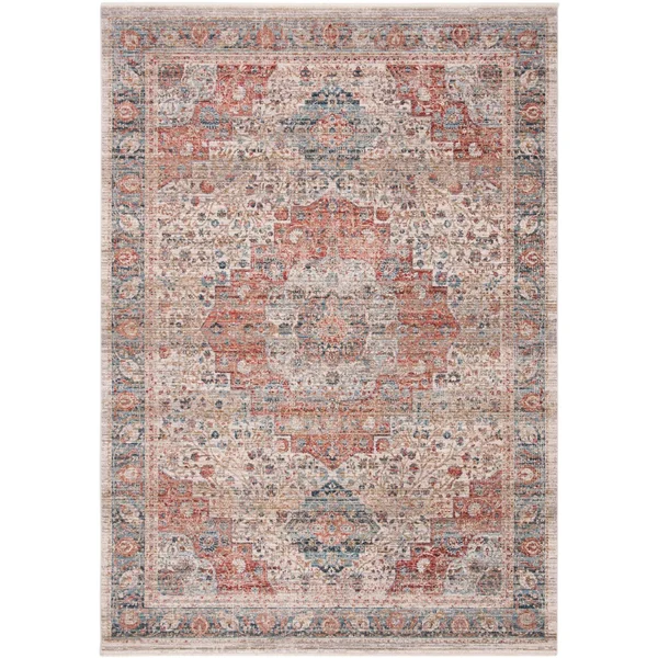 Safavieh Kenitra Ivory/Pink 9 ft. x 12 ft. Geometric Area Rug
