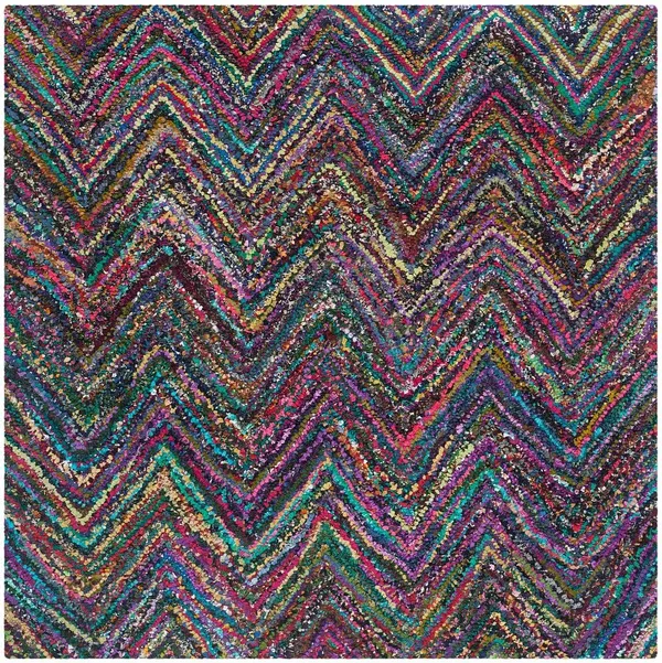 Safavieh Nantucket NAN141C 2&6x22 x 4&0x22 Blue, Multi Area Rug