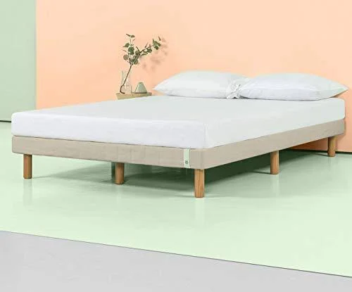 Zinus Good Design Winner Justina 11 inch Metal Mattress Foundation, Twin XL, Beige