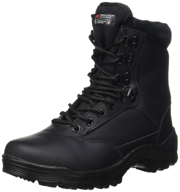 Mil-Tec Tactical Side Zip Boots - Black, US 10