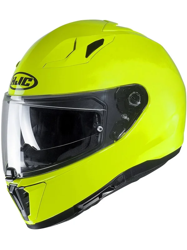 HJC fluorescent-yellow i70 Logo Motorcycle Helmet