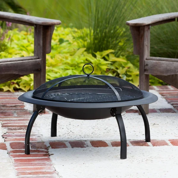 Fire Sense 29” Folding Fire Pit, Black