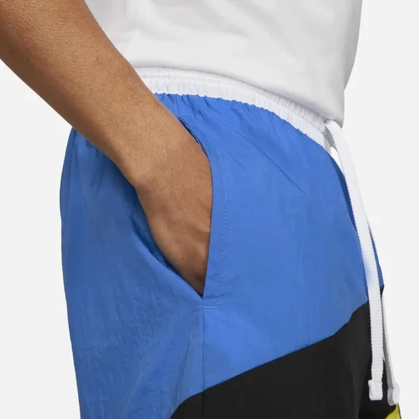 Nike Men's Dri-Fit Throwback Futura Basketball Shorts - XXL, Blue