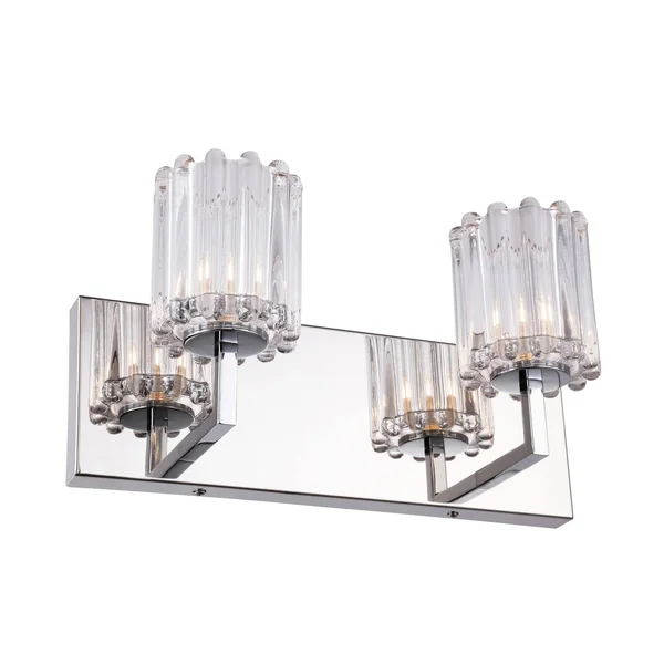 Woodbridge Lighting 18652CHRLE-C10490 Candice 2-Light Bath w/ LED