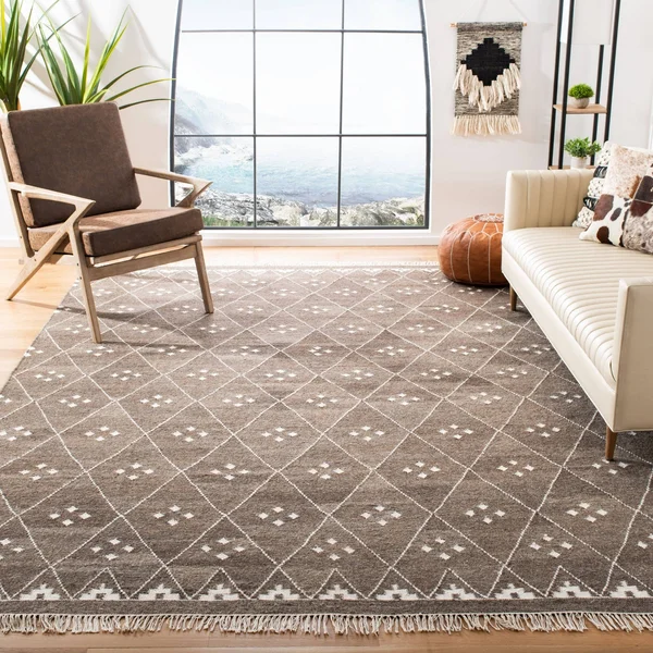 Safavieh Natural Kilim NKM316B Natural - Ivory 10& x 14& Area Rug