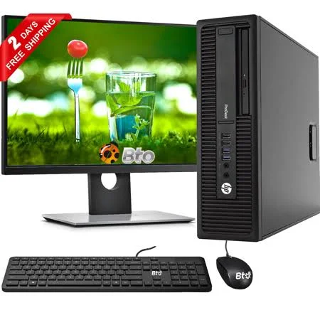 HP 600 G1 SFF Computer Core i5 4th, 8GB Ram, 2TB Hdd, 240GB Ssd, New 20 inch LCD, Keyboard and Mouse, Wi-Fi, Win10 Pro Desktop P