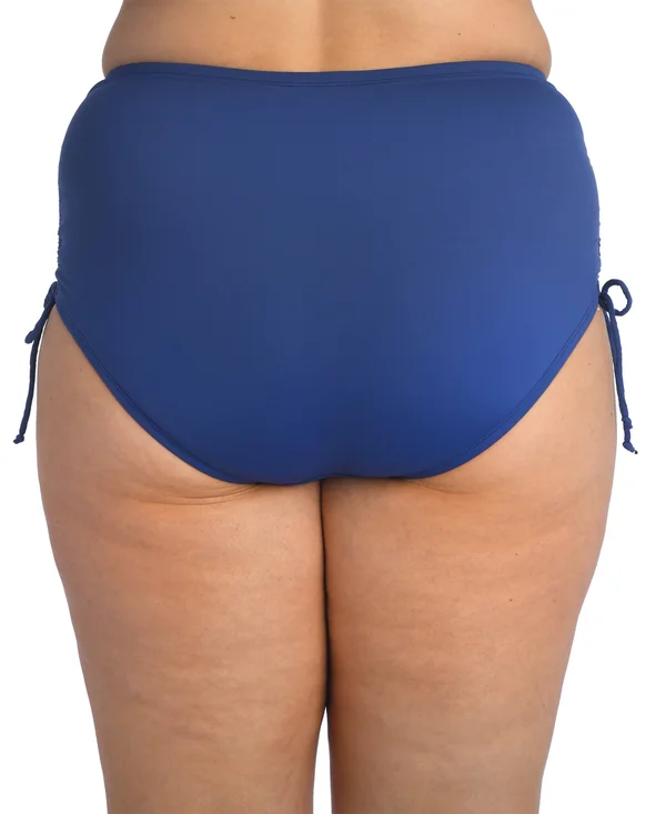 24th & Ocean Plus Size Solids Mid Waist Adjustable Tie Side Pant : 22W