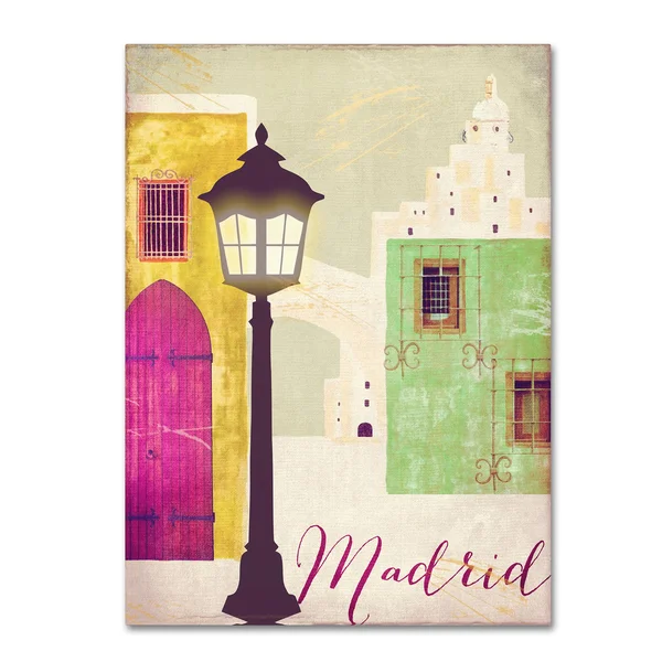 Trademark Fine Art Retro Cities IV Canvas Art by Color Bakery, Size: 18 x 24