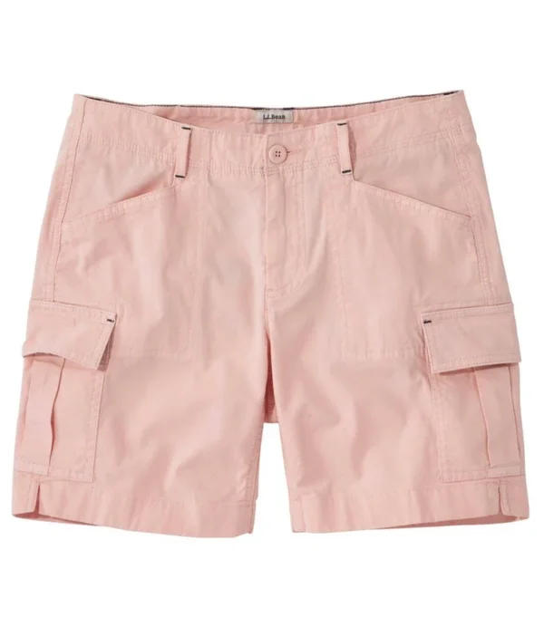 Women's Stretch Canvas Cargo Shorts Pink 4 - L.L.Bean