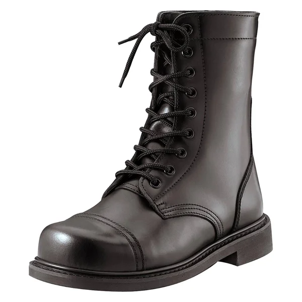 Rothco G.I.Type Steel Toe Combat Boots, Black 8.5