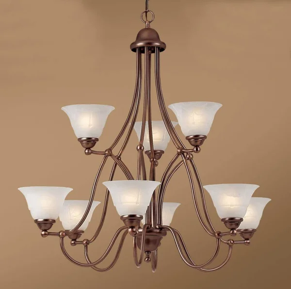 Classic Lighting 69628 ACP TCG Providence Chandelier in Antique Copper