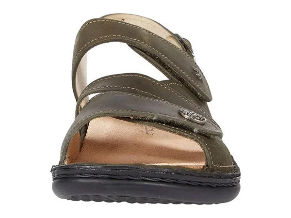 Finn Comfort Gomera Olive Leather Soft Footbed 39