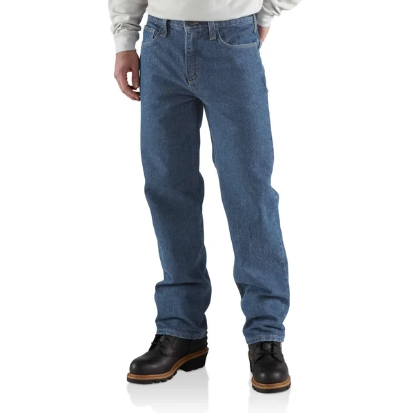 Carhartt Men's Flame Resistant Utility Denim Jean Relaxed Fit