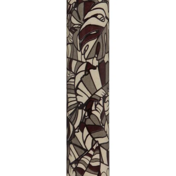 Bahama Leaf Folding Adjustable Designer Derby Walking Cane with Engraved Collar
