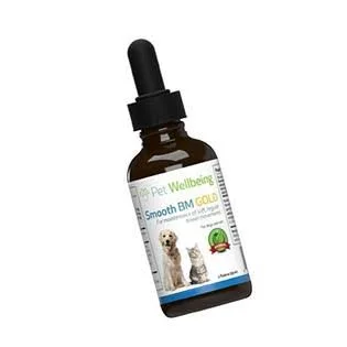Pet Wellbeing Smooth BM Gold for Cats - Natural Constipation Support for Felines - 2oz (59ml)