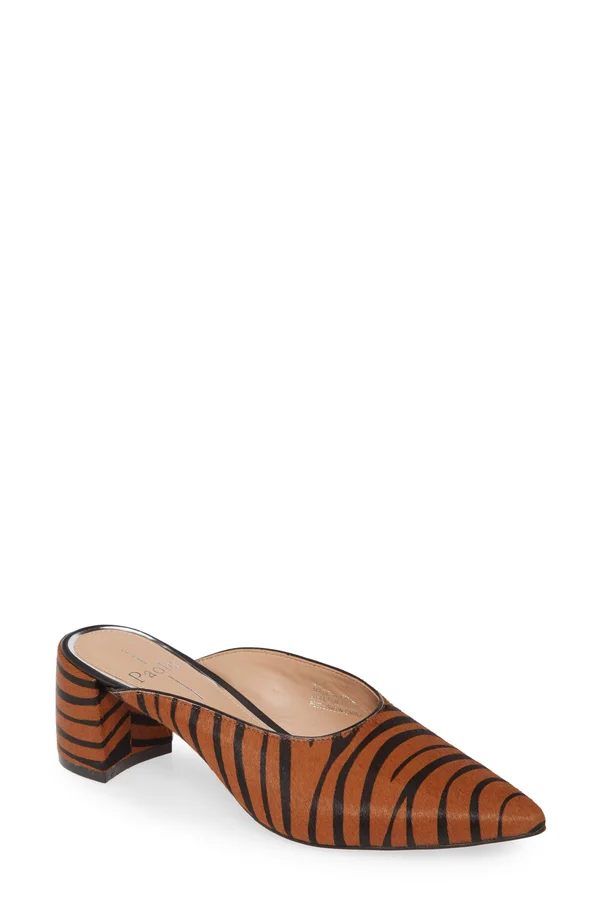 Linea Paolo Zadie II Genuine Calf Hair Mule - Brown - 10 M