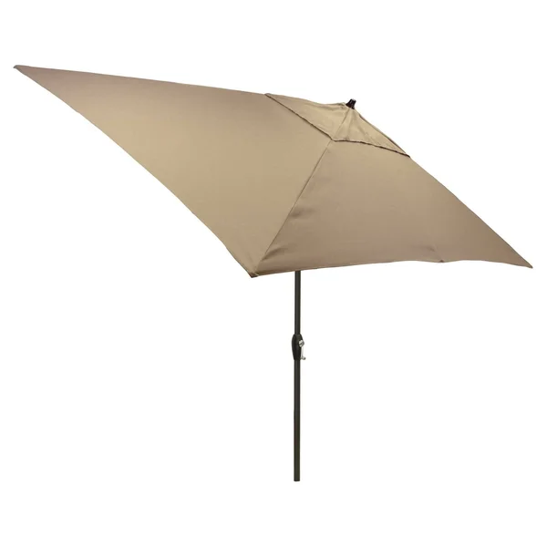 Plantation Patterns 10-ft. Patio Umbrella Taupe - 9969-012141BK