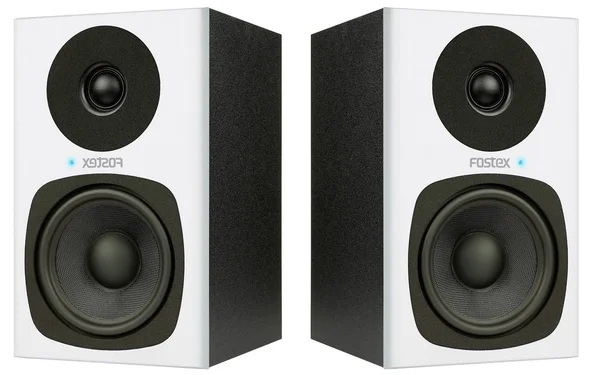 Fostex PM0.4C 2-Way Personal Active Studio Monitor with 4x22 Woofer, Pair, White