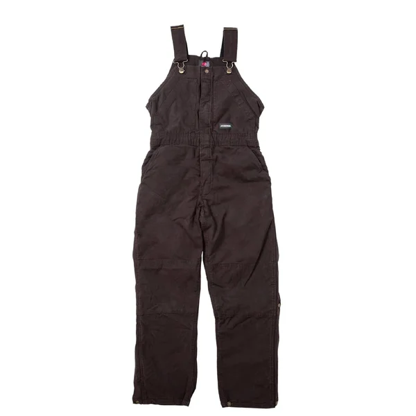 Berne Ladies Washed Insulated Bib Dark Brown - L/Short