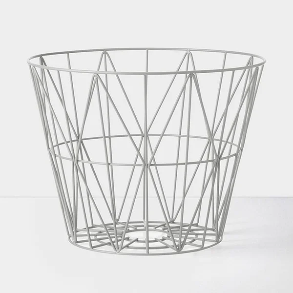 Ferm Living - Wire Basket Top Large, Smoked Oak