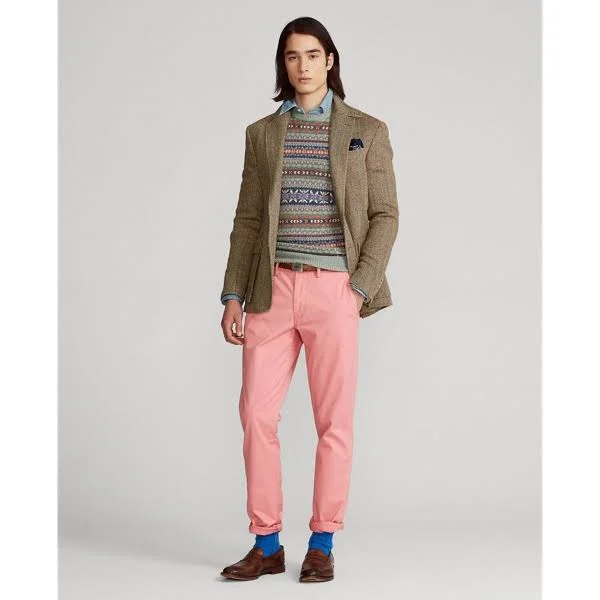 Ralph Lauren Men's Washed Stretch Straight Fit Chino Pant - Size 31 in Desert Rose