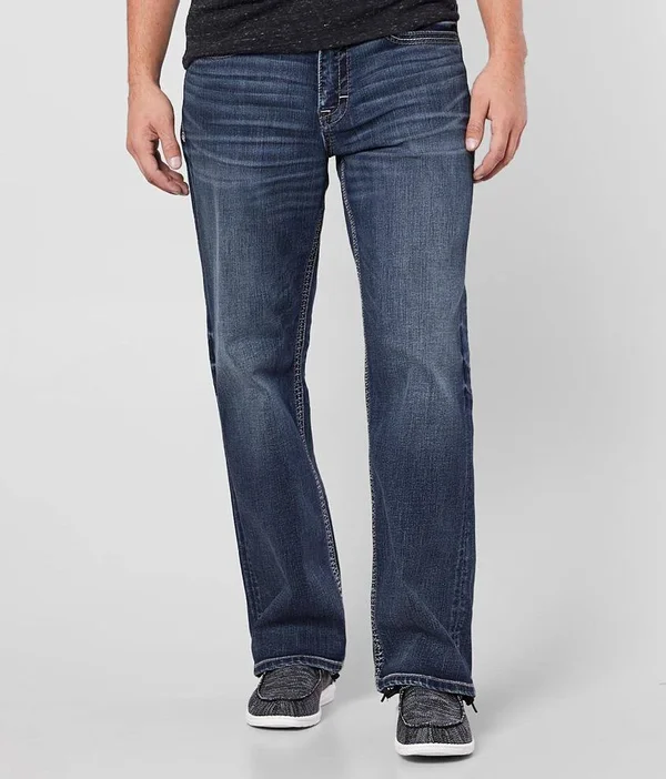 Bke Seth Straight Stretch Jean - Blue 38/34, Men's
