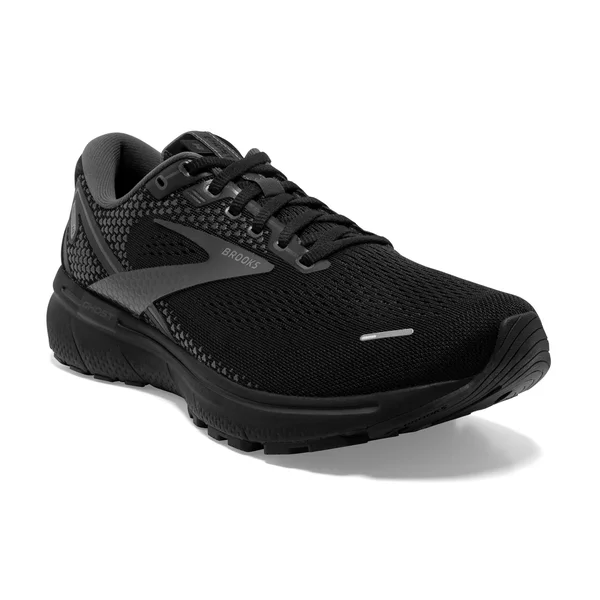 Brooks Men's Ghost 14 Black-Black-Ebony, 14