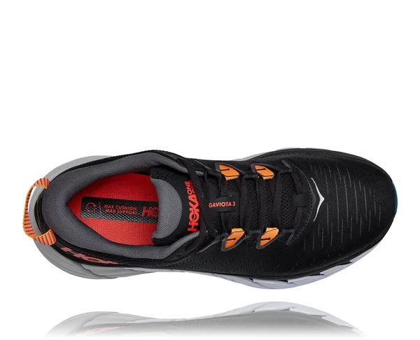Hoka Men's Gaviota 3 Road Running Shoes in Black/Castlerock - Size 7.5