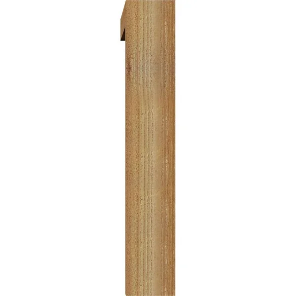 Ekena Millwork BKT0402X20X24IMP05RWR 4x22W x 20x22D x 24x22H Imperial Block Rough Sawn Bracket w/ Offset Brace - Western Red Ceda