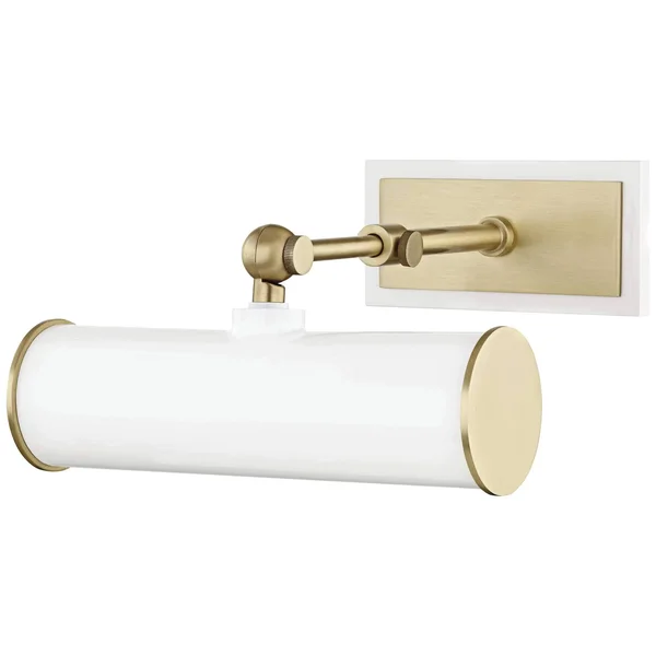 Mitzi Holly 1 Light Picture Light - Aged Brass/White HL263201