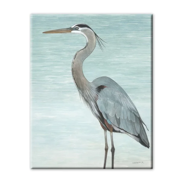 Porch & den Great Blue Heron Gallery Wrapped Canvas - 16 x 20