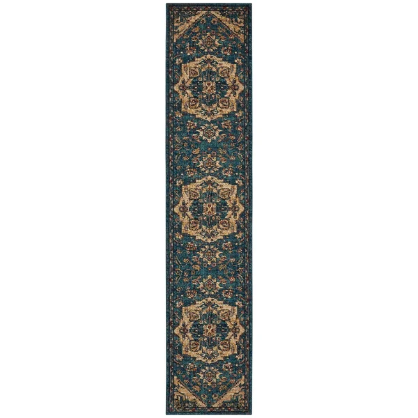Nourison 2020 NR206 Area Rug - Teal, 2&3x22 x 11&