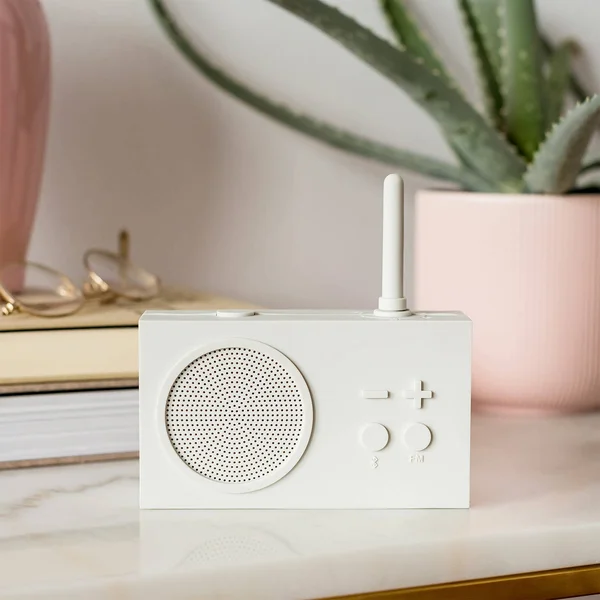 Lexon Tykho 3 FM Radio & Bluetooth Speaker, Mastic