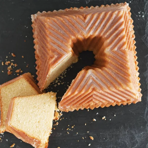 Nordic Ware Square Bundt Pan - Silver, 8.6x22 x 8.6x22 x 3.75x22