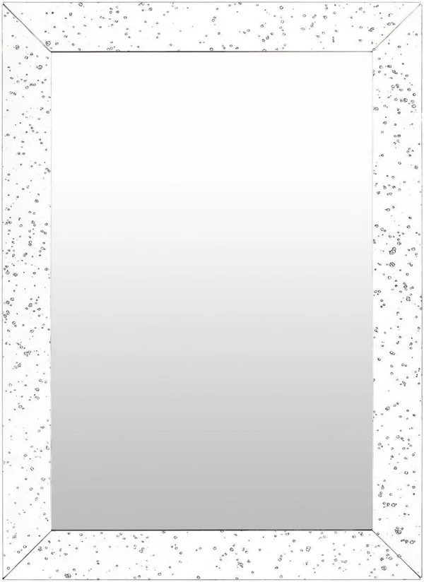 Modern BHS-0094231 Silver Rectangle Mirror