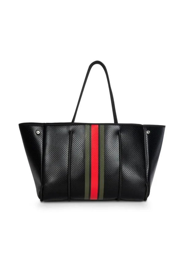 Haute Shore, Greyson Milan - Neoprene Tote Bag, Saddle Brown