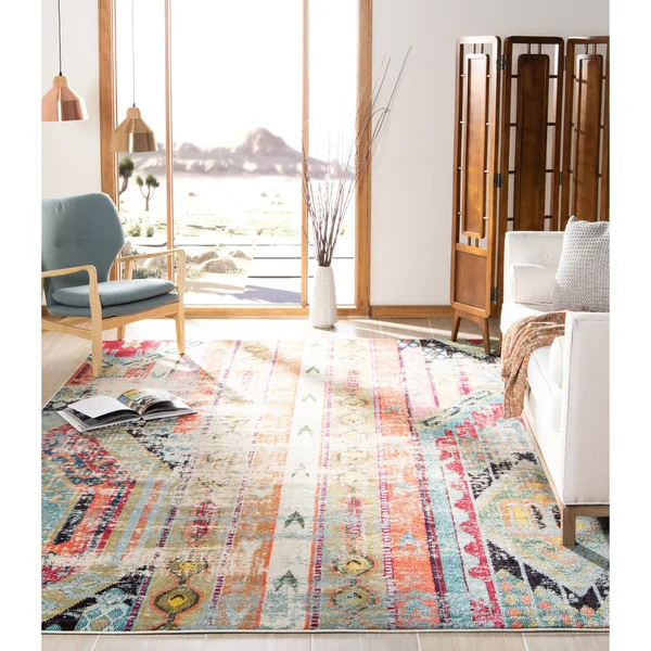 Safavieh Monaco MNC222F 2&2x22 x 14&0x22 Runner Multi Area Rug