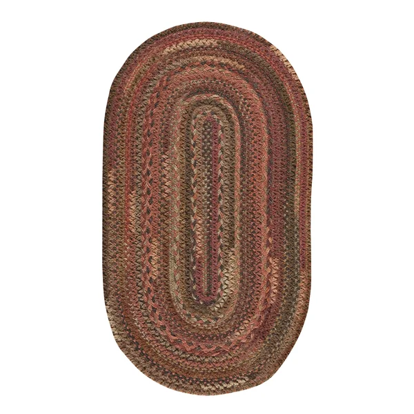 Capel Rugs Harborview Green Braided Rug 5& x 8&