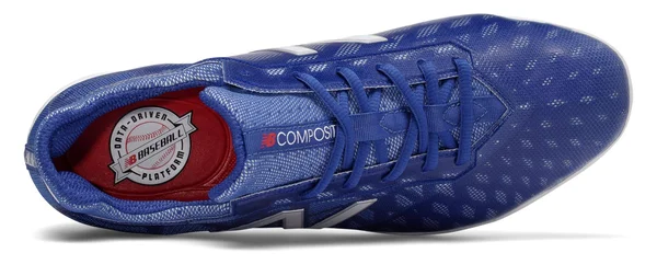 New Balance Mens COMPV1 Hybrid Performance Cleats Royal/White D 11.5, Size: 11.5 D US