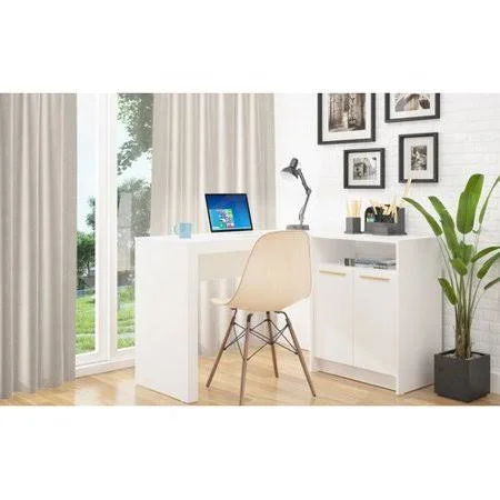 Orren Ellis Z nger L-Shape Writing Desk - White