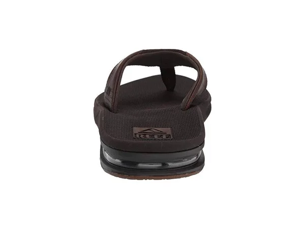 Reef Men's Leather Fanning Dark Brown, 8