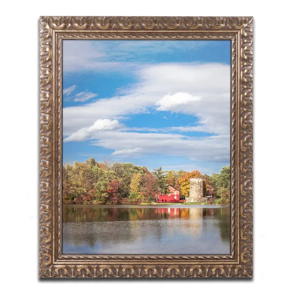 Jason Shaffer 'Morgan Street 5' Ornate Framed Art - Blue (16 x 20) - Trademark Fine Art