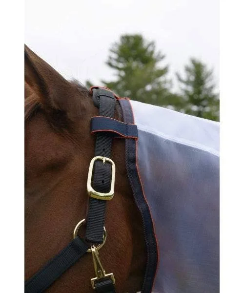 Highlander Fine Mesh Detachable Neck Fly Sheet - White