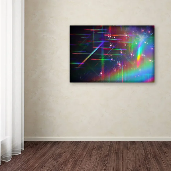 Trademark Fine Art Beata Czyzowska Young 'Rainbow Logistics IV' Canvas Art - Multi - Size: 22 x 32